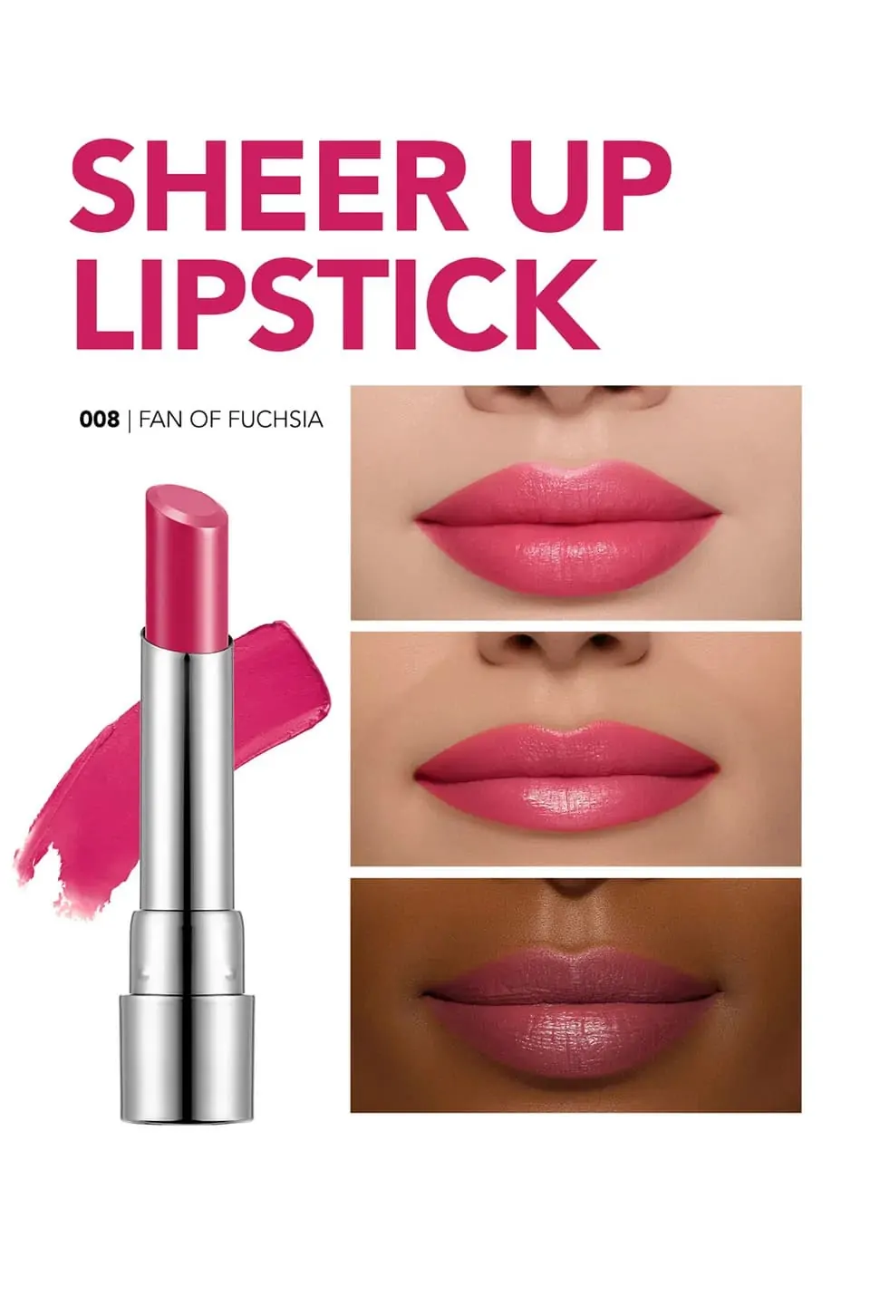 Sheer Up Lipstick שפתון לחותי Sheer Up Lipstick שפתון לחותי