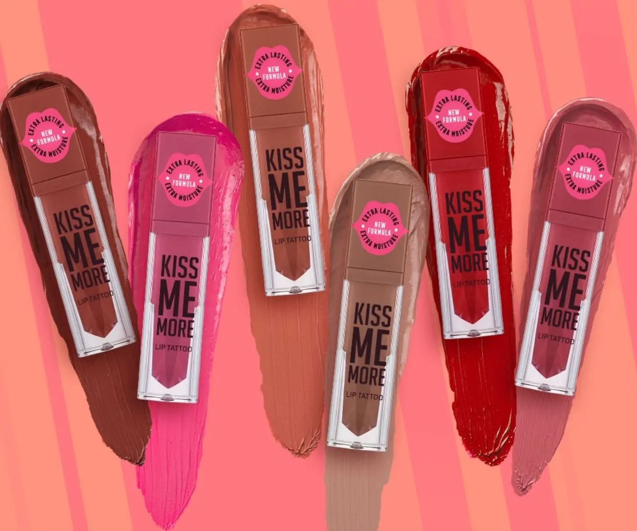Kiss Me More Lip Tattoo 023 Bachelorette שפתון נוזלי עמיד בגימור מאט Kiss Me More Lip Tattoo 023 Bachelorette שפתון נוזלי עמיד בגימור מאט