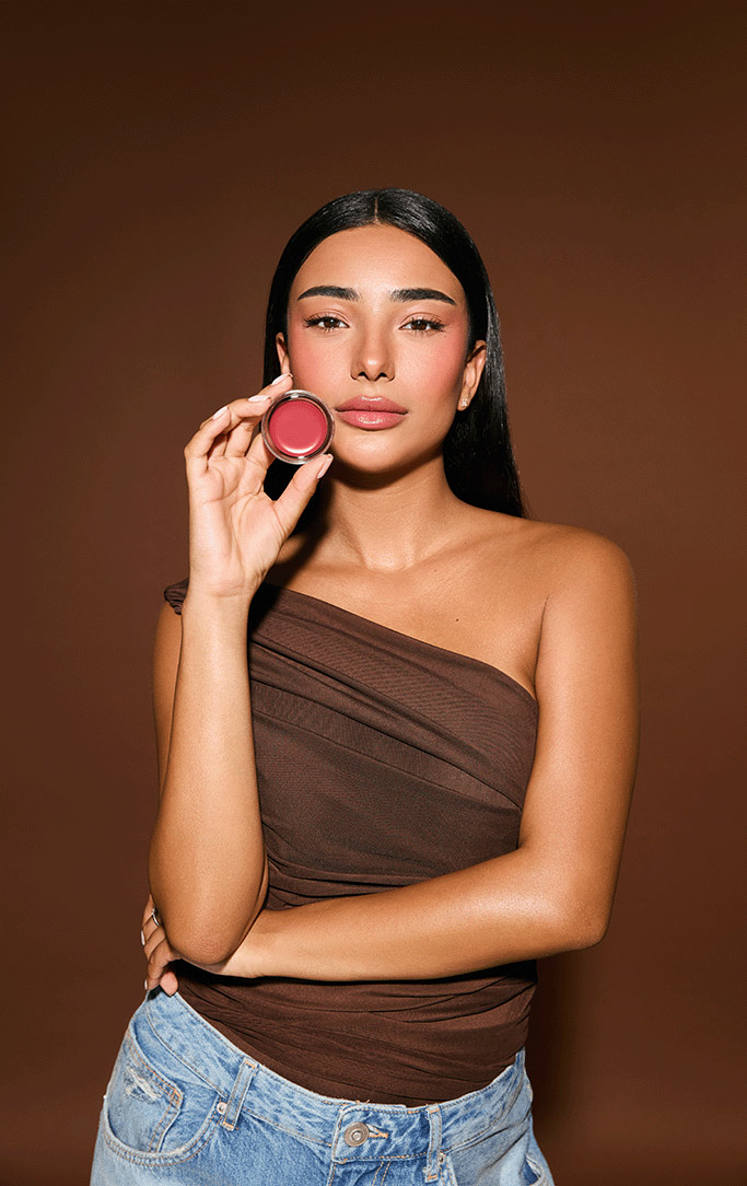 Latte Lip & Cheek Balm 001 Rosty Roast באלם מעושר בלחות לשפתיים ולחיים